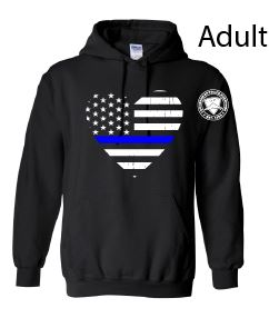 ADULT Heart Hoodie-Black Fast Yowi