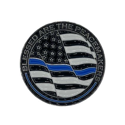 2022 Thin Blue Line "Blessed Are the Peacemakers" Coin CODE 4