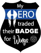 Hero Badge Sticker with Wings Carstickers