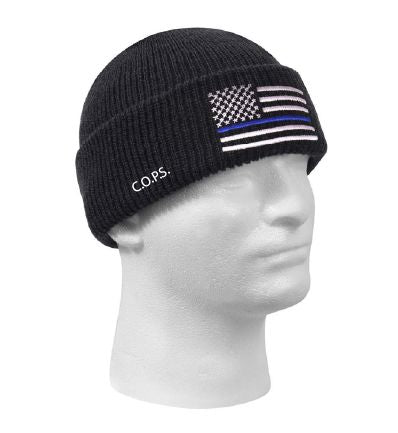 Thin Blue Line Knit Cap Apparel N Bags
