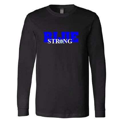 Blue Strong Long Sleeve T-Shirt 4 Imprint