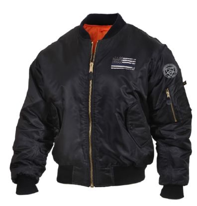 Thin Blue Line Bomber Jacket Apparel N Bags