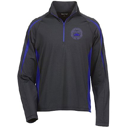 Half Zip Pullover with Blue Accents 4 Imprint
