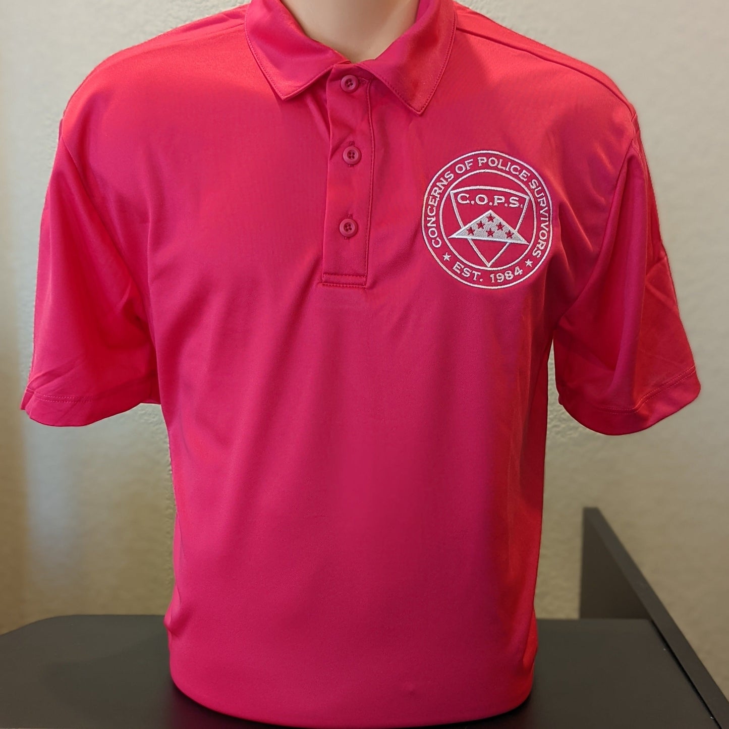 Performance Polo-Pink Raspberry 4 Imprint