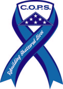 C.O.P.S. 5" Ribbon Car Decal Carstickers