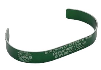 Green Custom Engraved Memorial Bracelet Engrave 