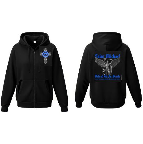 Relentless Defender St. Michaels Cross Full Zip Hoodie Relentless Defender 