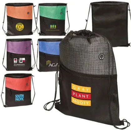 Back the Blue Drawstring Backpack 4 All Promos 