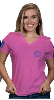 Nine Line Women's V-Neck Berry Nine Line 