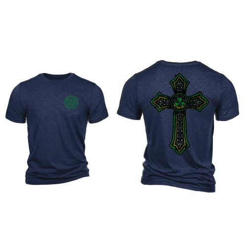 Nine Line Stained Glass Cross T-Shirt Nine Line 