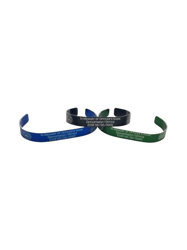 Blue Custom Engraved Memorial Bracelet Gifts Engrave 