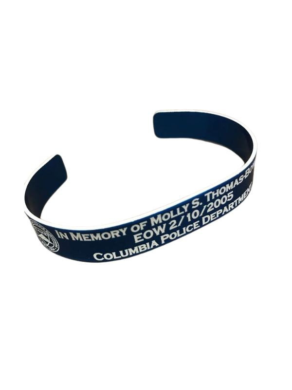 Blue Custom Engraved Memorial Bracelet Gifts Engrave 