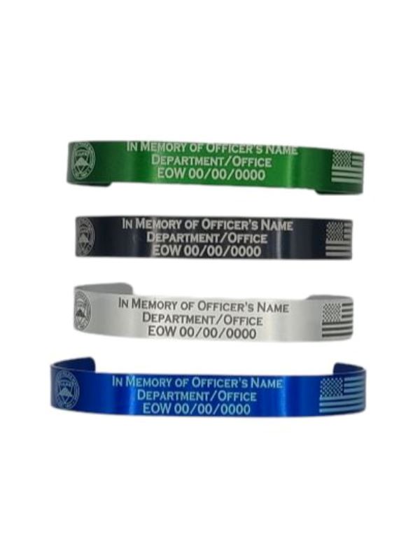 Blue Custom Engraved Memorial Bracelet Gifts Engrave 