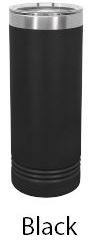 22oz Skinny Tumblers (Customizable) JDS Black 