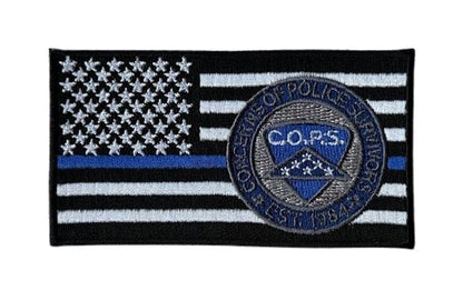Thin Blue Line Velcro Patch CODE 4 