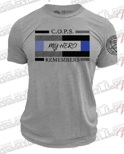 Relentless Defender COPS Remembers T-Shirt Relentless Defender 