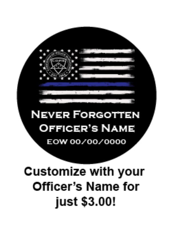 C.O.P.S. Round Mouse Pad (Customizable) JDS 