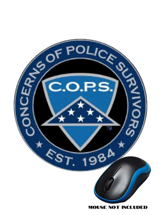C.O.P.S. Round Mouse Pad (Customizable) JDS 