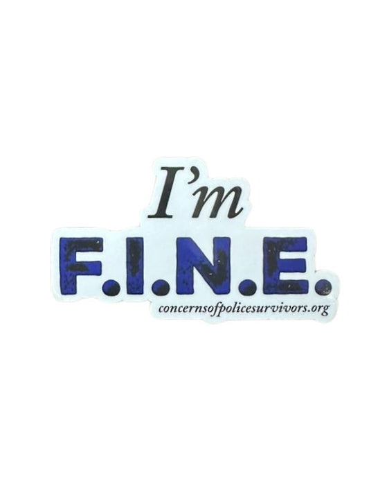 I'm F.I.N.E. Car Magnet Carstickers 