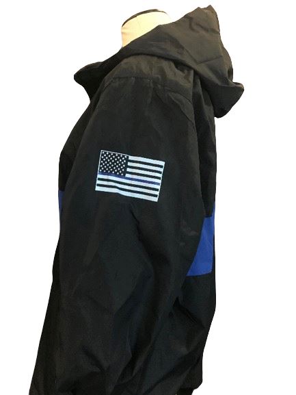 Thin Blue Line Rain Jacket 4 Imprint 