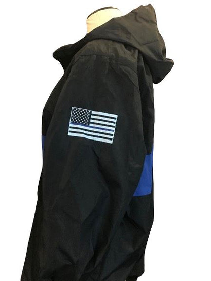 Thin Blue Line Rain Jacket 4 Imprint 
