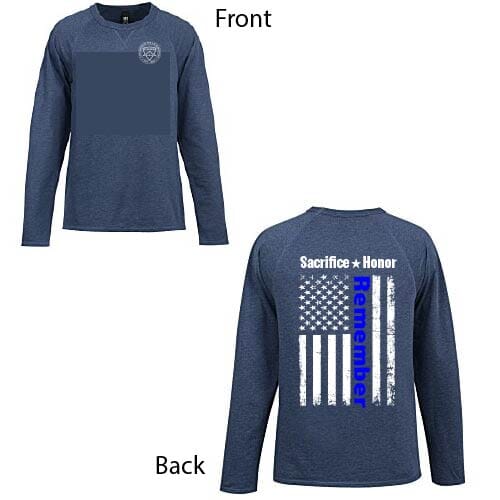 Men's Blue Terry Cloth Sweatshirt 4 Imprint 