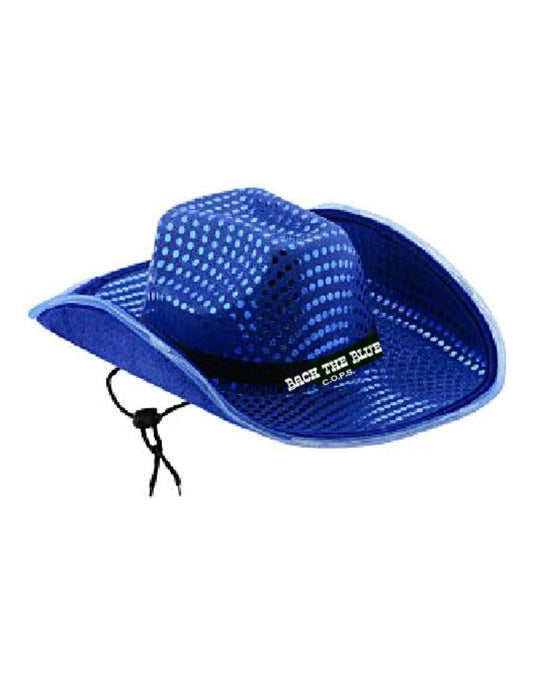 C.O.P.S. Light Up Cowboy Hat 4 Imprint 
