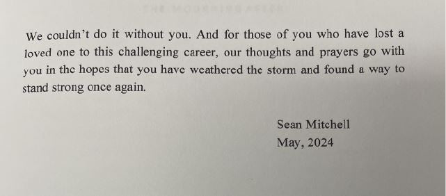 The Mourning After: The Journey of a Police Widow Sean Mitchell 