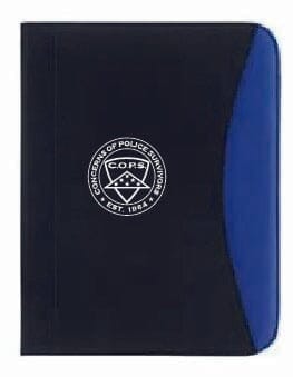 Black with Blue Pocket Padfolio Everything Branded 