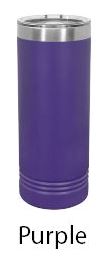 22oz Skinny Tumblers (Customizable) JDS Purple 