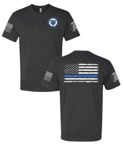 Relentless Defender - C.O.P.S. "Blessed Are the Peacemakers" Thin Blue Line Flag Relentless Defender 