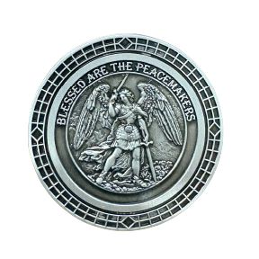 Silver St. Michael's Coin Symbol Arts 