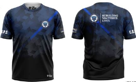 "The Sport Shirt" Blue Stripe Short Sleeve Shirt The Sport Shirt 