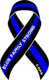 Blue Family Strong Ribbon Magnet Carstickers 