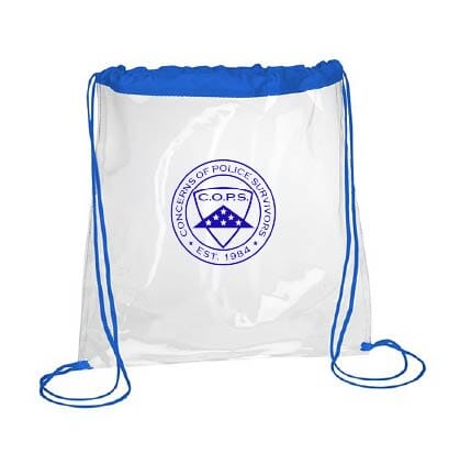 Clear Drawstring Bag 4 Imprint 