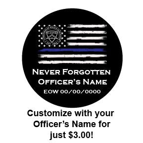 C.O.P.S. Round Mouse Pad (Customizable) JDS 