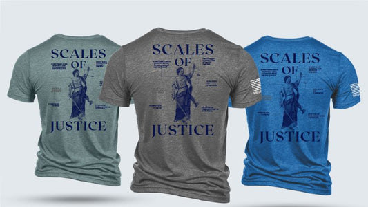 Nine Line Gray Scales of Justice T-Shirt Nine Line 