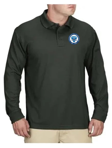 Dark Green Long Sleeve Polo Tactical Gear 
