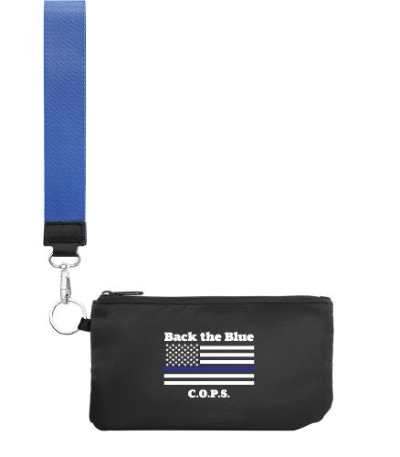 Back the Blue Wristlet Everything Branded 