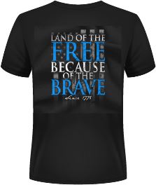 Nine Line Land Of The Free Tee Nine Line 