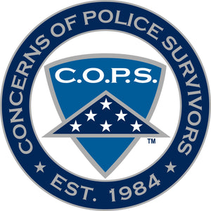 C.O.P.S. 4" Round Car Magnet Carstickers 