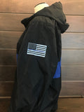 Thin Blue Line Rain Jacket Women COPS SHOP 