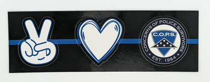 Peace Love COPS Magnet AIA Branding Solutions 