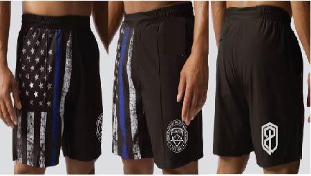 Born Primitive Thin Blue Line Training Shorts Activewear Born Primitive 