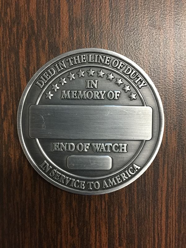 Engraved Survivor Coin Gifts COPS SHOP 